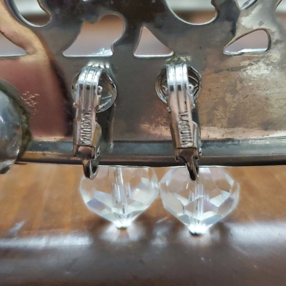 Laguna crystal clip back earrings - Picture 2 of 2